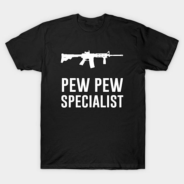 Pew Pew Specialist T-Shirt by produdesign